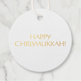 Happy Chrismukkah einfache minimalistische elegant Geschenkanhänger