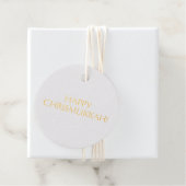 Happy Chrismukkah einfache minimalistische elegant Geschenkanhänger (Mit Box)