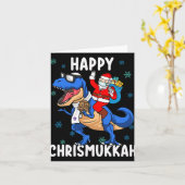 Happy Chrismukkah Funny Hanukkah Christmas Jewi Sh Karte (Gelbe Blume)