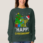 Happy Chrismukkah Funny Hanukkah und Weihnachten 2 Sweatshirt (Vorderseite)