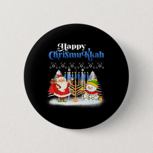 Happy Chrismukkah Funny Hanukkah Weihnachtsjuwis Button