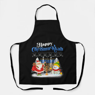 Happy Chrismukkah Funny Hanukkah Weihnachtsjuwis Schürze