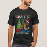 Happy Chrismukkah Funny Jewish Christmas Hanukkah T-Shirt<br><div class="desc">Happy Chrismukkah Funny Jewish Christmas Hanukkah Chanukah Long Sleeve T Shirt</div>