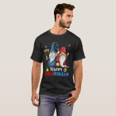Happy Chrismukkah Gnomes Christmas Hanukkah T-Shirt (Vorne ganz)