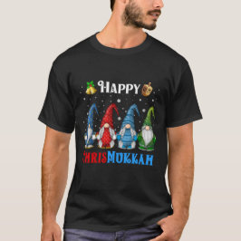 Happy Chrismukkah Gnomes Christmas Hanukkah T-Shirt
