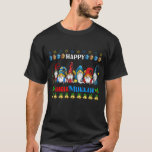 Happy Chrismukkah Gnomes Christmas Hanukkah T-Shirt<br><div class="desc">Frohe Chrismukkah Gnomes Weihnachten Hanukkah jüdischen Urlaub T-Shirt großartige Geschenk für alle für Weihnachten Party,  Weihnachten Abend,  Weihnachten Weihnachten Weihnachten,  Weihnachten Feiertag für jüdische Feiertage,  Chrismukka,  Weihnachts-Party,  Hanukkah Party.</div>