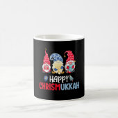 Happy Chrismukkah Gnomes Hanukkah Frohe Weihnachte Kaffeetasse (Mittel)