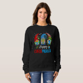 Happy Chrismukkah Gnomes Merry Christmas and Happy Sweatshirt (Vorne ganz)