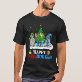 Happy Chrismukkah Gnomes Weihnachten und Hanukkah T-Shirt