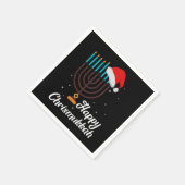 Happy Chrismukkah Hanukkah Jewish Festival Gift Serviette (Ecke)