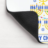 Happy Chrismukkah Hanukkah Light Tree Jewish Holid Mousepad (Ecke)