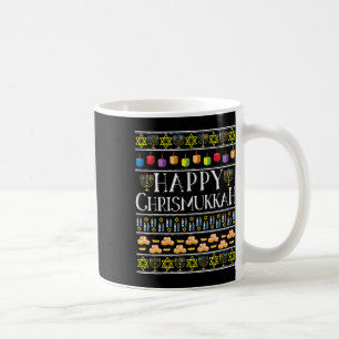 Happy Chrismukkah Hanukkah Ugly Weihnachtsthema De Kaffeetasse