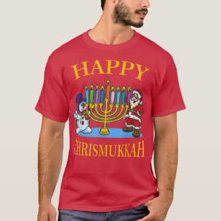 Happy Chrismukkah - Hanukkah Weihnachtsfeier T-Shirt