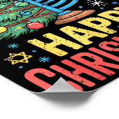 Happy Chrismukkah Holiday Christmas And Hanukkah S Poster (Ecke)