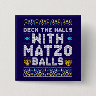 Happy Chrismukkah Jewish Christmas Hanukkah Button