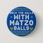 Happy Chrismukkah Jewish Christmas Hanukkah Button (Vorderseite)