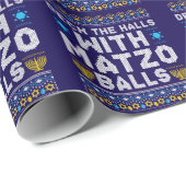 Happy Chrismukkah Jewish Christmas Hanukkah Geschenkpapier (Rolleneckpunkt)