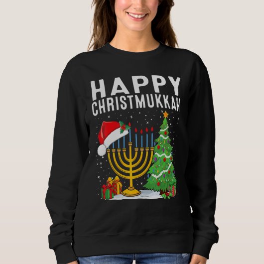 Happy Chrismukkah Jewish Christmas Hanukkah Holida Sweatshirt (Vorderseite)