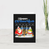 Happy Chrismukkah Jewish Christmas Hanukkah Karte (Vorderseite)
