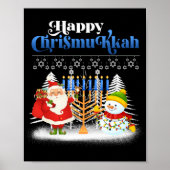 Happy Chrismukkah Jewish Christmas Hanukkah T Shir Poster (Vorne)