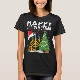 Happy Chrismukkah jüdische Weihnachten Hanukkah Ho T-Shirt