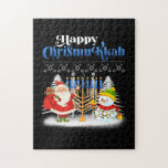 Happy Chrismukkah Jüdische Weihnachtszeit Hanukkah Puzzle<br><div class="desc">Weihnachtsjunge Kinder Kinder Jugendliche Männer. Funny Spaß Grafik Tee Kostüme für diejenigen,  die glauben an Weihnachtsmann,  Liebe Hirsch,  Rentier,  Elf,  Elfen,  Gesang Songs,  Party Dekoration,  Baum,  Hut,  Socken Dieses Weihnachtstee mit Grafik ist ein großes Weihnachtsgeschenk</div>
