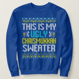Happy Chrismukkah Jüdische Weihnachtszeit Hanukkah Sweatshirt