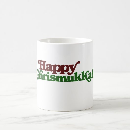 Happy Chrismukkah Kaffeetasse (Mittel)