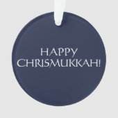 Happy Chrismukkah Marine jüdischen Feiertag Weihna Ornament (Vorderseite)