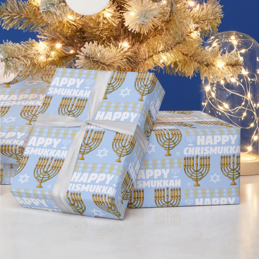 Happy Chrismukkah Menorah Geschenkpapier (Feiertage)