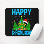 Happy Chrismukkah Santa Hat Christmas Hanukkah Sle Mousepad (Mit Mouse)