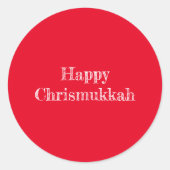 Happy Chrismukkah Sticker (Vorderseite)