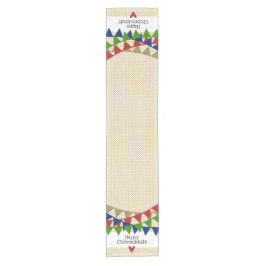 Happy Chrismukkah Weihnachten Hanukkah Hanukkmas Kurzer Tischläufer