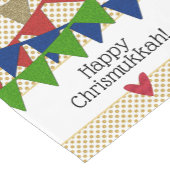 Happy Chrismukkah Weihnachten Hanukkah Hanukkmas Kurzer Tischläufer (Ecke)