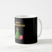 Happy Chrismukkah Weihnachtsbaum & Hanukkah Kaffeetasse (VorderseiteRechts)
