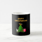 Happy Chrismukkah Weihnachtsbaum & Hanukkah Kaffeetasse (Mittel)