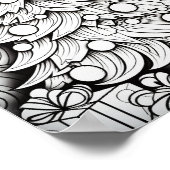 Happy Christmas Adult Coloring Poster (Ecke)