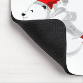Happy Christmas Bears Mouse Pad Mousepad (Ecke)