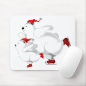Happy Christmas Bears Mouse Pad Mousepad (Mit Mouse)