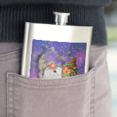 Happy Christmas Couple Gnomes Flask Flachmann (Beispiel)
