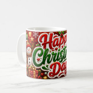 Happy Christmas Day Christmas Mug –Festive Holiday Kaffeetasse