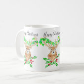 Happy Christmas Deer Kaffeetasse (Vorderseite Links)