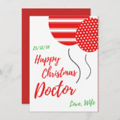Happy Christmas Doctor Feiertagskarte (Vorne/Hinten)
