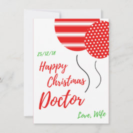 Happy Christmas Doctor Feiertagskarte