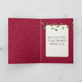 Happy Christmas Dog In Snow Karte (Innenseite)