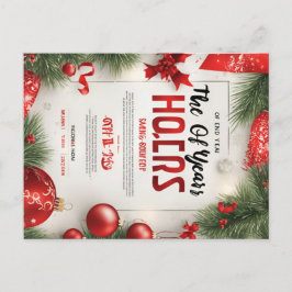 HAPPY CHRISTMAS FEIERTAGSPOSTKARTE