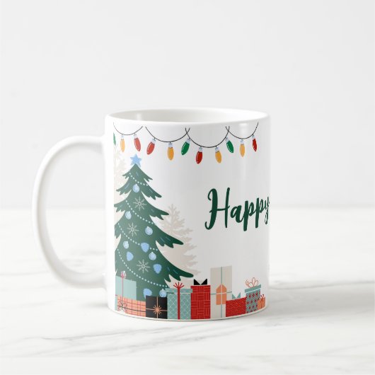 Happy Christmas Festive Mug Kaffeetasse (Links)