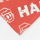 HAPPY Christmas Fleecedecke (Ecke)