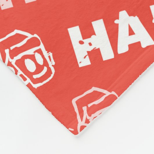 HAPPY Christmas Fleecedecke (Ecke)