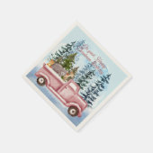 Happy Christmas Geburtstag Serviette (Ecke)